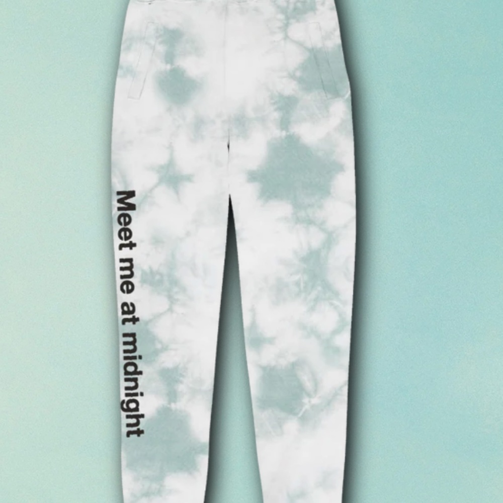 Taylor Swift Midnights Green Tie Dye Sweatpants NEW